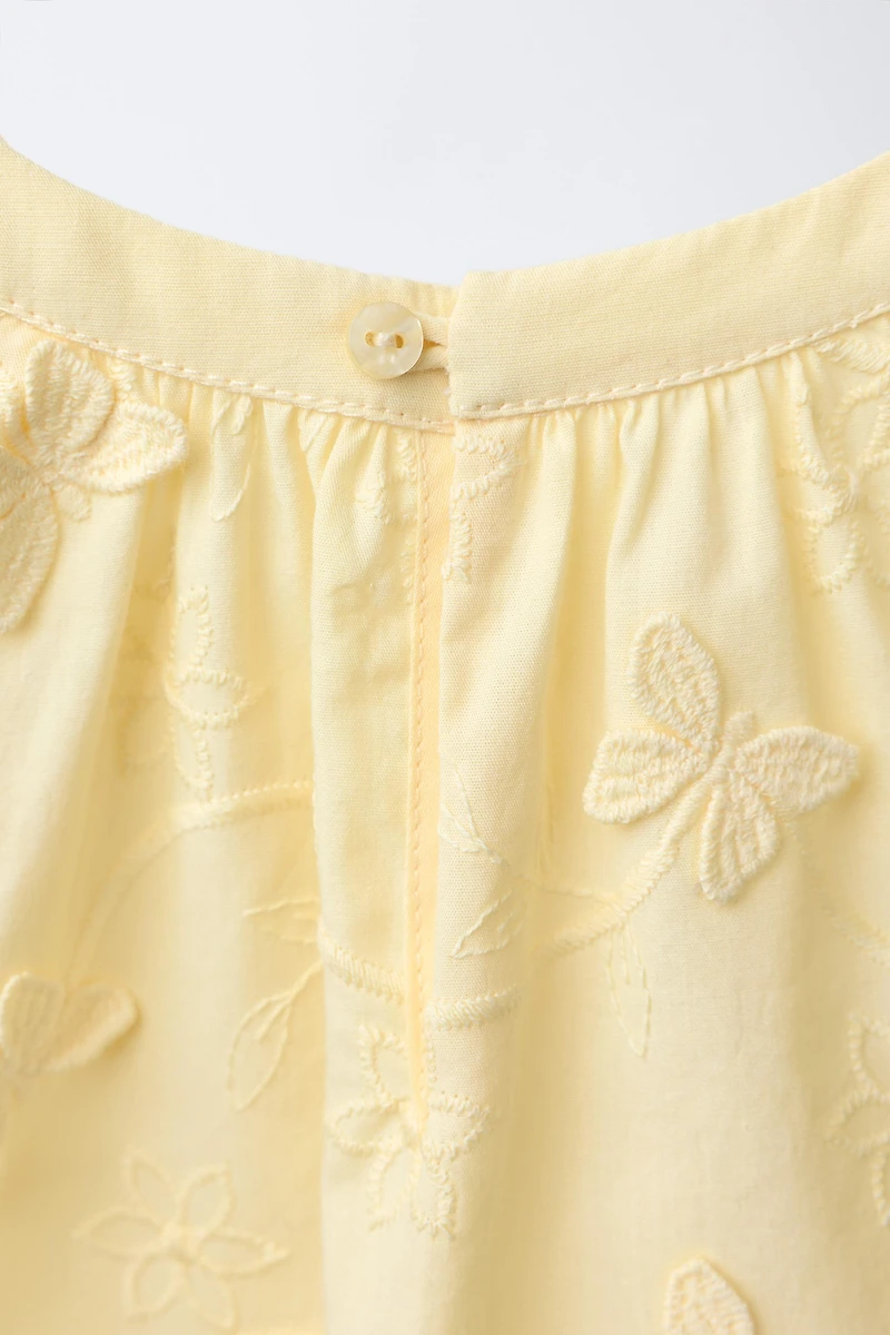 BUTTERFLY TULLE BLOUSE