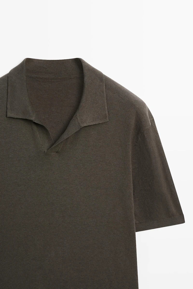 Pull polo maille coton lin - LIMITED EDITION