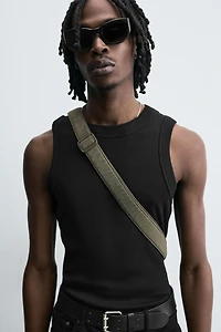 NYLON FLAP CROSSBODY BAG