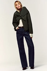 VESTE REMBOURRÉE ÉCHARPE AMOVIBLE