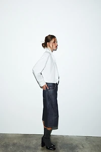 TRF MID-RISE DENIM JORTS