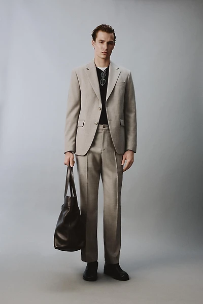 WOOL BLEND COMFORT SUIT PANTS