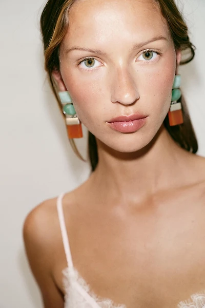 TRIPLE GEOMETRIC EARRINGS