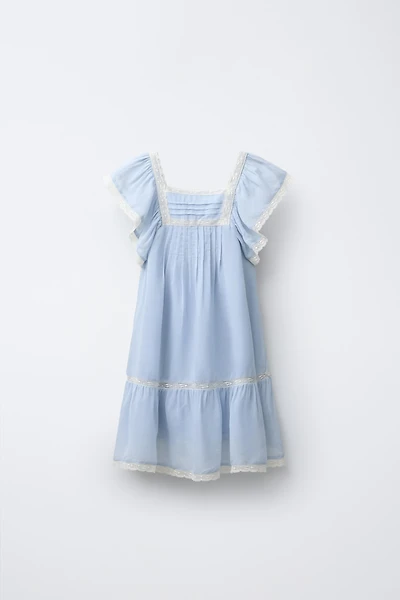 LACE TRIM DRESS