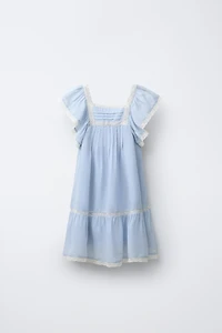 LACE TRIM DRESS