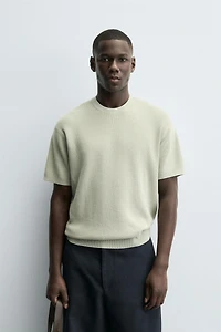 PURL KNIT T-SHIRT