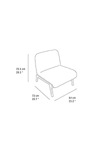 UPHOLSTERED LINEN ACCENT CHAIR