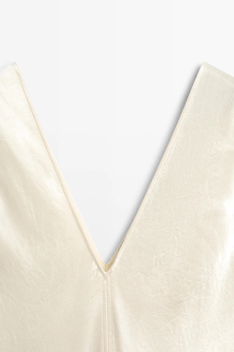 Satin flowing midi dress - STUDIO