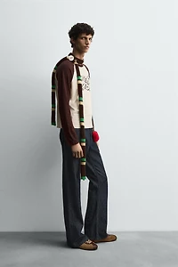 FLARE FIT JEANS WITH PATCHES HARRY LAMBERT FOR ZARA X DISNEY