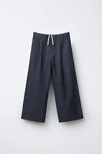 WARM DOUBLE WAISTBAND PANTS