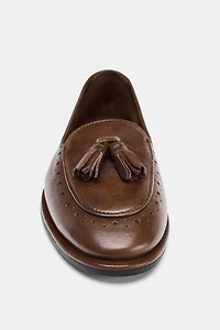 LEATHER TASSEL LOAFERS