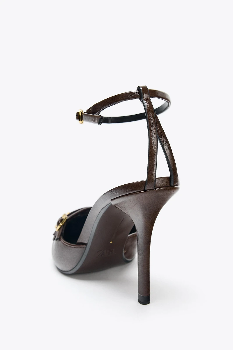 BUCKLED SLINGBACK HEELS