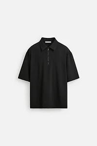 TECHNICAL ZIP POLO SHIRT