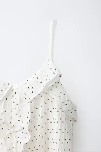 ROBE PAILLETTES VOLANT