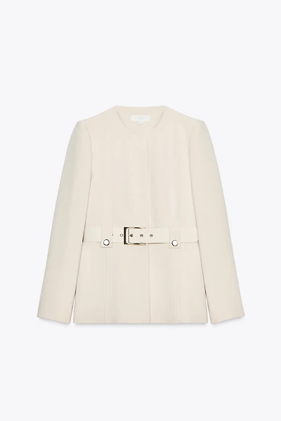 BELTED TAILORED BLAZER
