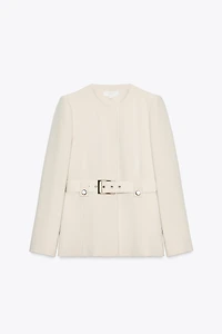 BELTED TAILORED BLAZER