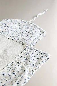 BABY BLUE FLOWER CHANGING MAT