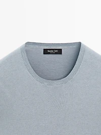 Cotton blend knit T-shirt