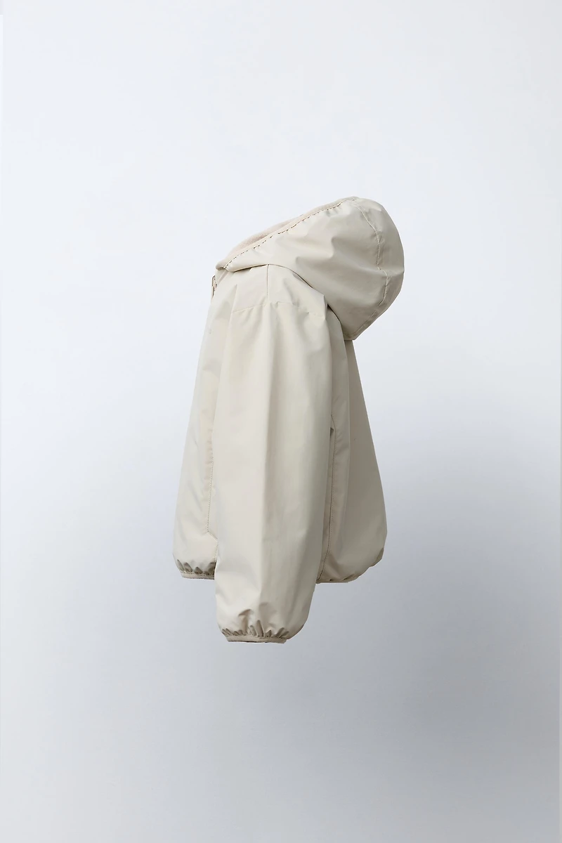 REVERSIBLE NYLON FLEECE JACKET