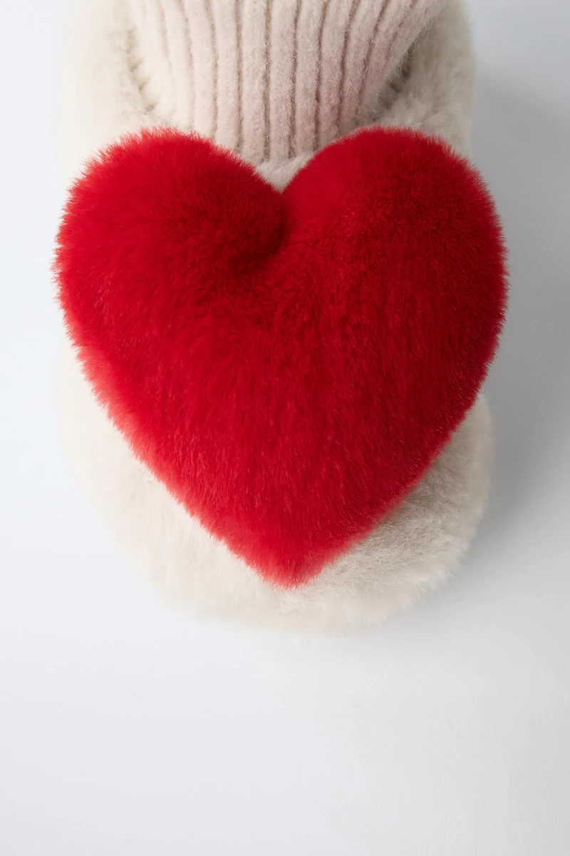 HEART SLIPPERS