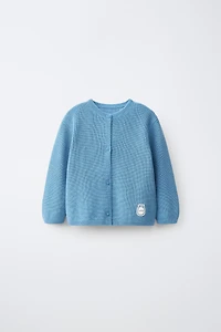 PURL KNIT CARDIGAN