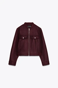 VESTE COURTE DOUCE AU TOUCHER