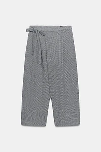 HOUNDSTOOTH WRAP PANTS ZW COLLECTION