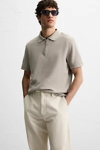 QUARTER ZIP POLO