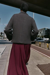 SOFT DOUBLE-BREASTED SHORT COAT