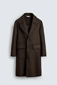RELAXED FIT WOOL COAT