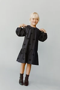 EMBROIDERED HEART DRESS