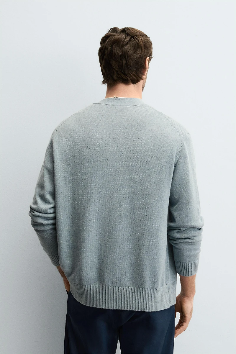 GILET COTON - CACHEMIRE