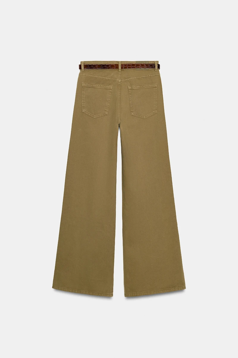 Z1975 WIDE LEG BELTED JEANS