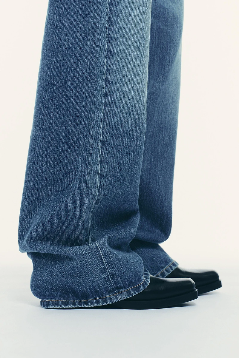 TRF MID-RISE WIDE LEG JEANS