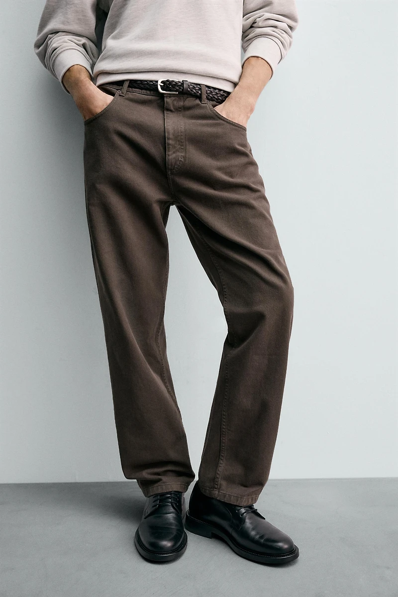 PANTALON STRAIGHT FIT STRUCTURÉ