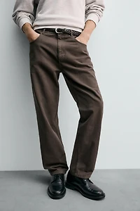 PANTALON STRAIGHT FIT STRUCTURÉ