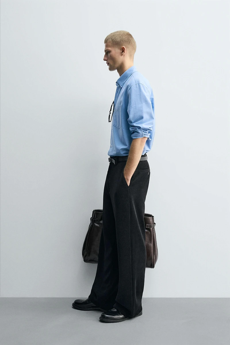 WIDE FIT CORDUROY PANTS