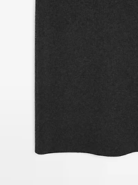 Double-faced midi skirt