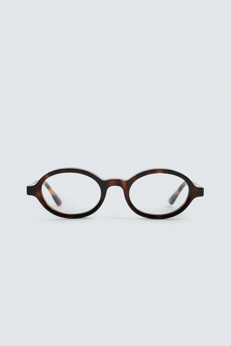 LUNETTES OVALES ASPECT ÉCAILLE