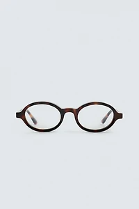 LUNETTES OVALES ASPECT ÉCAILLE