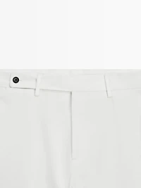 Pantalon en serge de coton mélangé