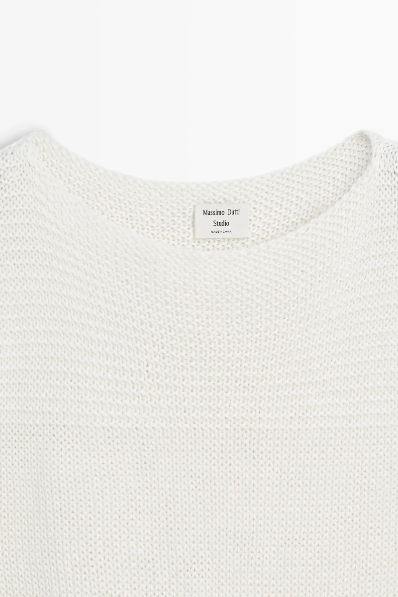 Fringe detail knit top - STUDIO