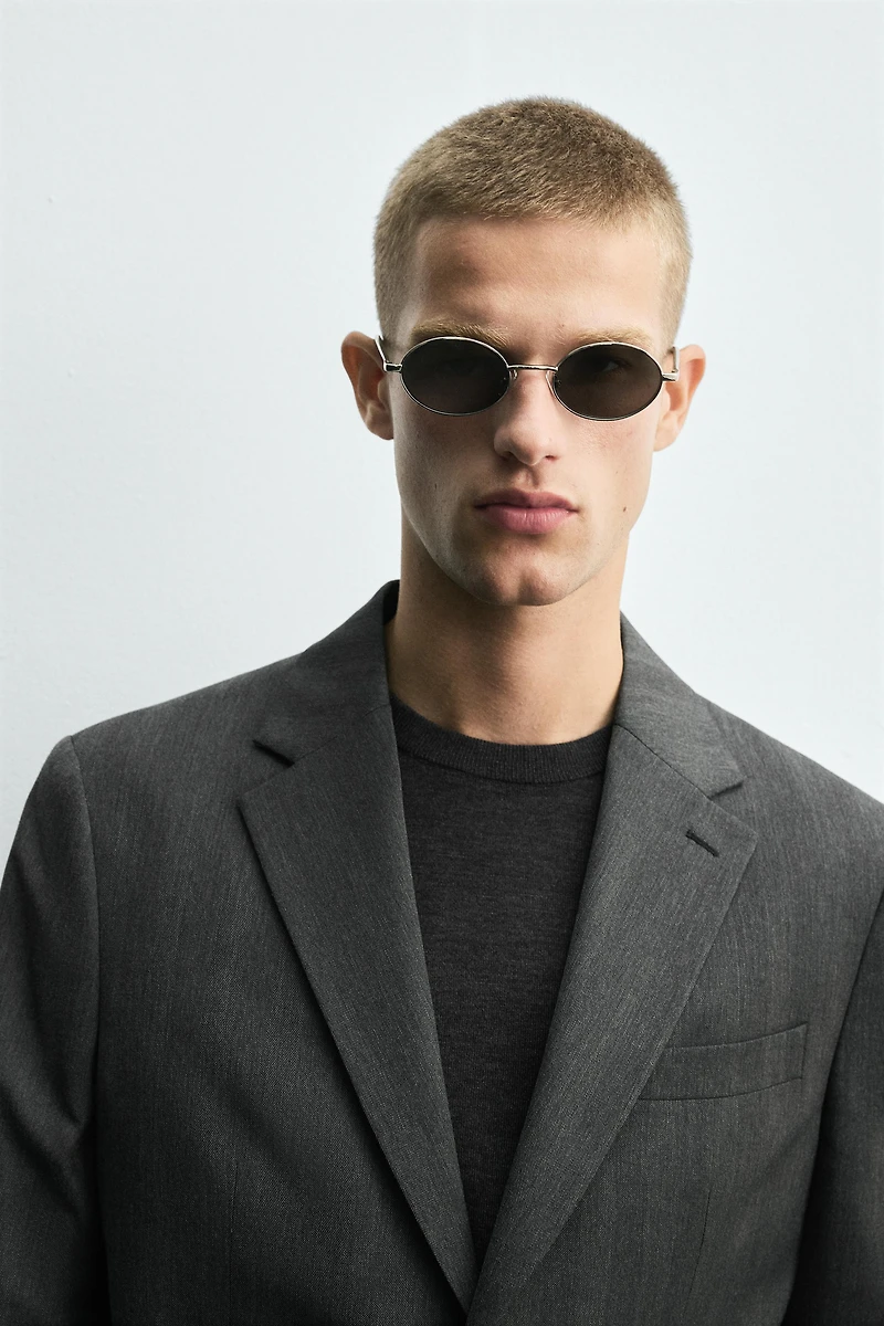 HERRINGBONE SUIT BLAZER
