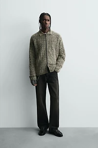 GILET EN MAILLE STRUCTURÉE