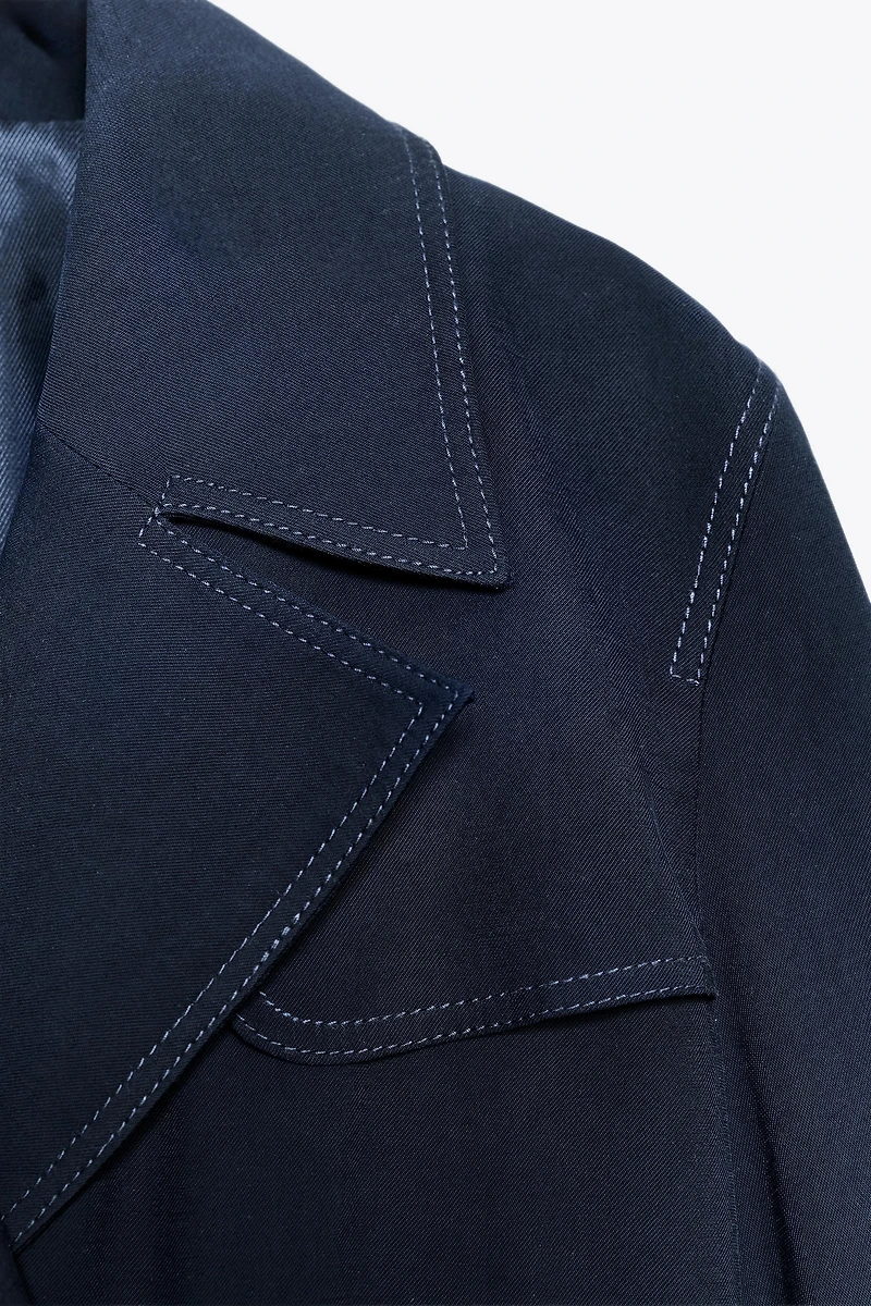 CROPPED DOUBLE-BREASTED JACKET