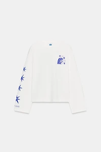 AGUSTINA SHUAN PRINTED LONG SLEEVE T-SHIRT