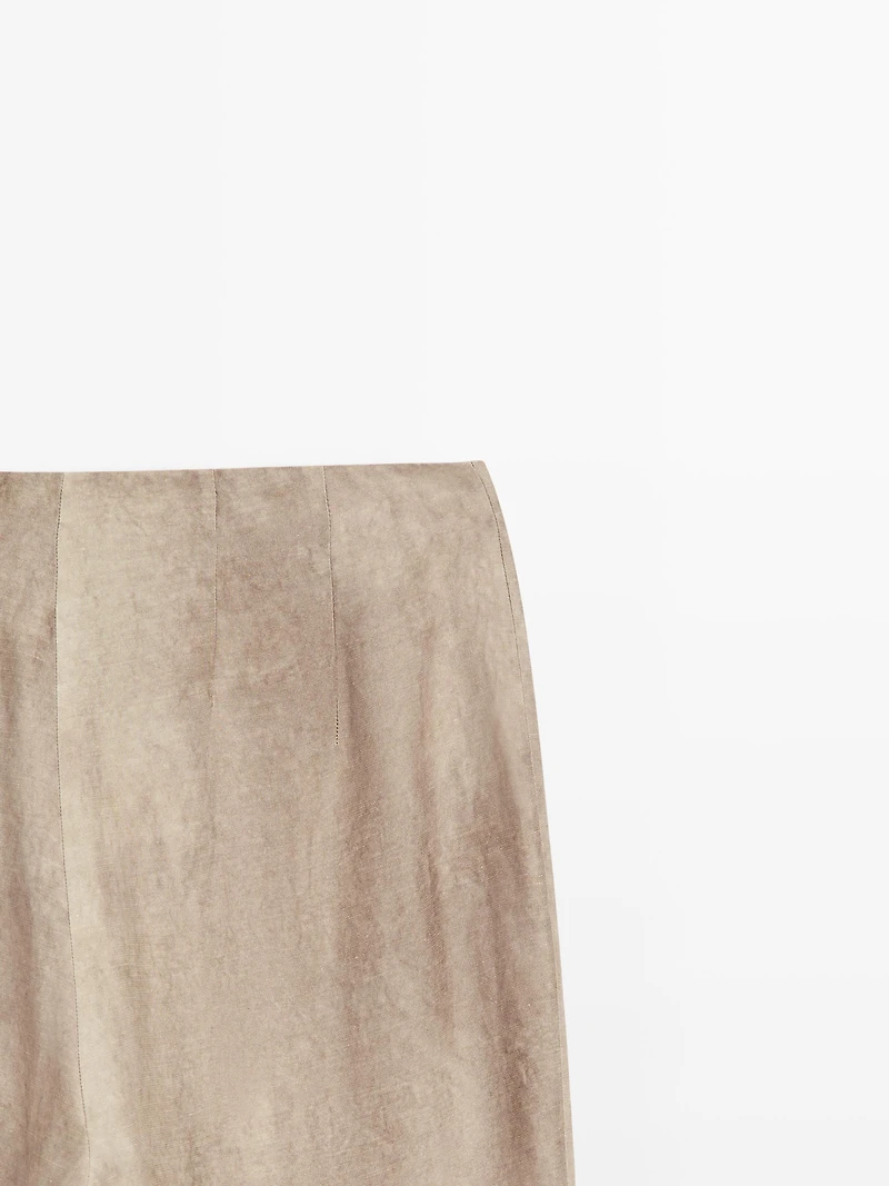 Pantalon fluide effet usé
