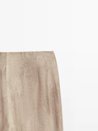 Pantalon fluide effet usé