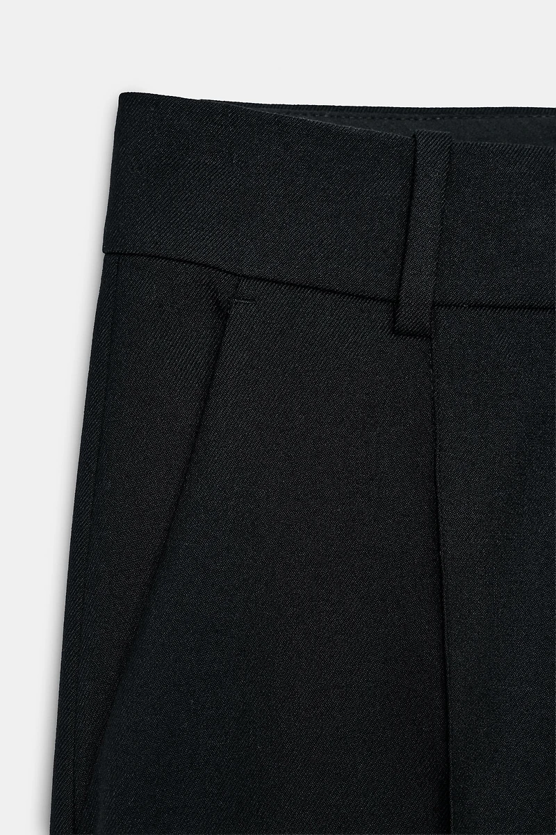 ZW COLLECTION LIMITED EDITION WIDE LEG PANTS WITH WOOL AND SEAM DETAIL