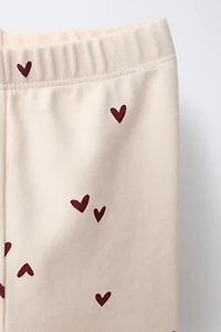 HEARTS SWEATSHIRT AND LEGGING SET